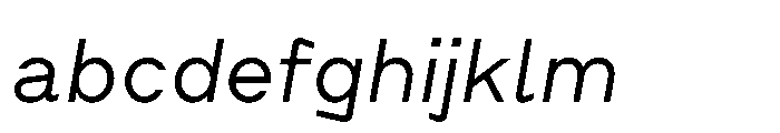 Cluster Edge Light Italic FONT