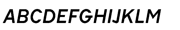 Cluster Edge Medium Italic Font UPPERCASE