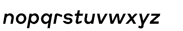 Cluster Edge Medium Italic Font LOWERCASE