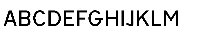 Cluster Edge Normal Variable Font UPPERCASE