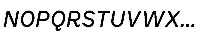 Cluster Edge Regular Italic Font UPPERCASE