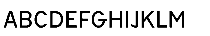 Cluster Edge Regular Font UPPERCASE