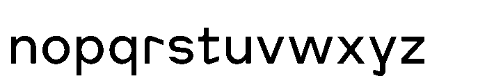 Cluster Edge Regular Font LOWERCASE