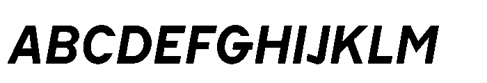 Cluster Edge Semibold Italic Font UPPERCASE