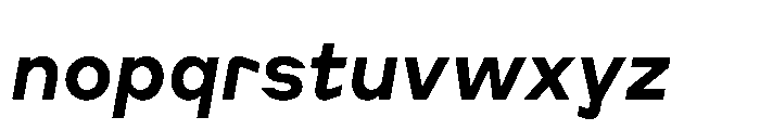 Cluster Edge Semibold Italic Font LOWERCASE