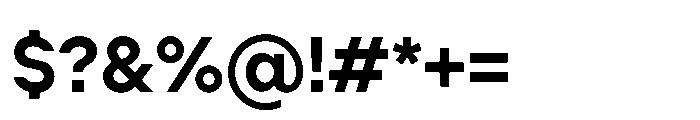 Cluster Edge Semibold Font OTHER CHARS