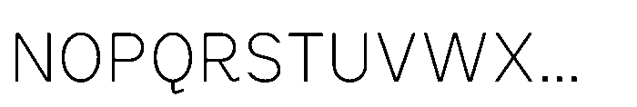 Cluster Edge Thin Font UPPERCASE