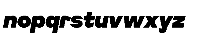 Cluster Edge Tight Black Italic Font LOWERCASE