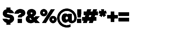 Cluster Edge Tight Black Font OTHER CHARS