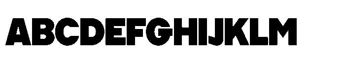 Cluster Edge Tight Black Font UPPERCASE