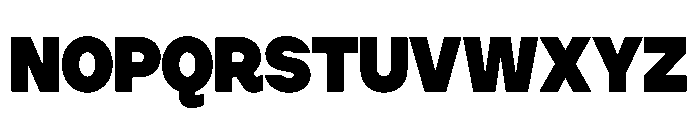 Cluster Edge Tight Black Font UPPERCASE