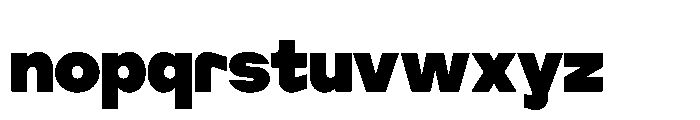 Cluster Edge Tight Black Font LOWERCASE