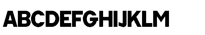 Cluster Edge Tight Bold Font UPPERCASE