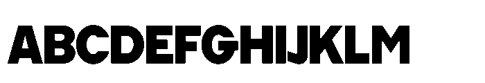 Cluster Edge Tight Extrabold Font UPPERCASE