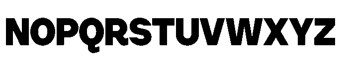 Cluster Edge Tight Extrabold Font UPPERCASE
