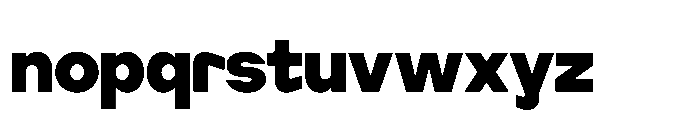 Cluster Edge Tight Extrabold Font LOWERCASE