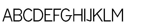 Cluster Edge Tight Extralight Font UPPERCASE
