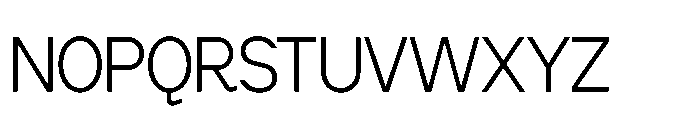 Cluster Edge Tight Extralight Font UPPERCASE