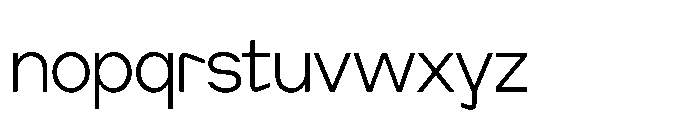 Cluster Edge Tight Extralight Font LOWERCASE