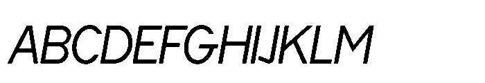 Cluster Edge Tight Light Italic Font UPPERCASE