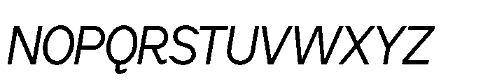Cluster Edge Tight Light Italic Font UPPERCASE