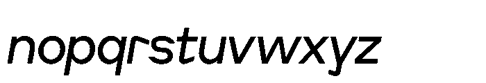 Cluster Edge Tight Regular Italic Font LOWERCASE