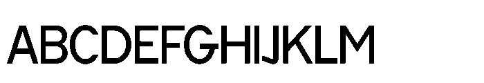 Cluster Edge Tight Regular Font UPPERCASE