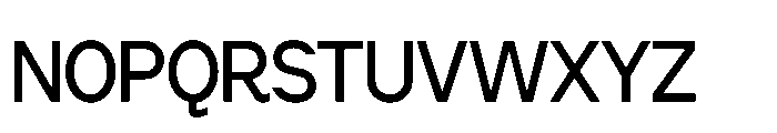 Cluster Edge Tight Regular Font UPPERCASE
