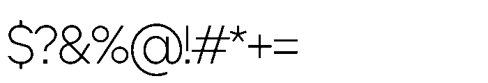 Cluster Edge Tight Thin Font OTHER CHARS