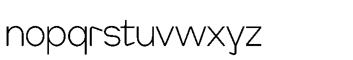 Cluster Edge Tight Thin Font LOWERCASE