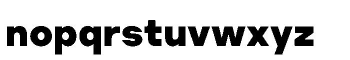 Cluster Extrabold Font LOWERCASE