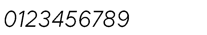 Cluster Extralight Italic Font OTHER CHARS