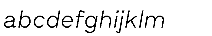 Cluster Extralight Italic FONT