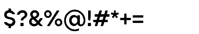 Cluster Medium Font OTHER CHARS