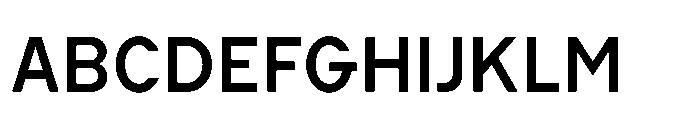 Cluster Medium Font UPPERCASE