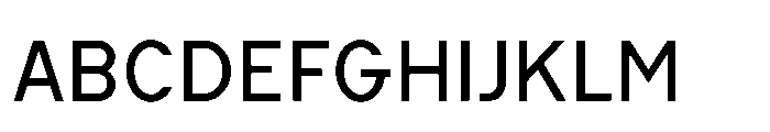 Cluster Normal Variable Font UPPERCASE
