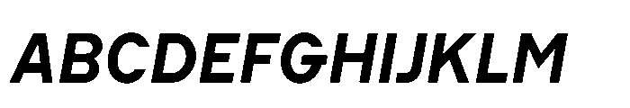 Cluster Semibold Italic Font UPPERCASE