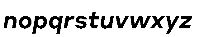 Cluster Semibold Italic Font LOWERCASE