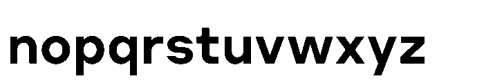 Cluster Semibold Font LOWERCASE