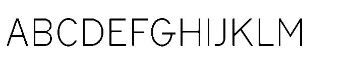 Cluster Thin Font UPPERCASE