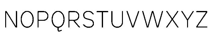 Cluster Thin Font UPPERCASE