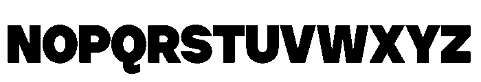 Cluster Tight Black Font UPPERCASE