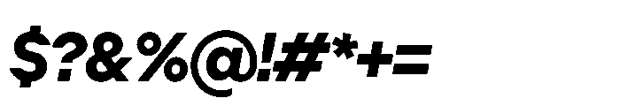 Cluster Tight Bold Italic Font OTHER CHARS
