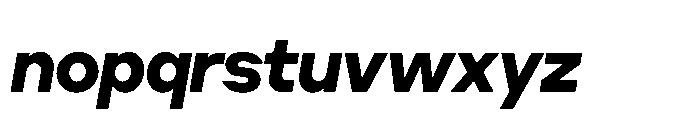 Cluster Tight Bold Italic Font LOWERCASE