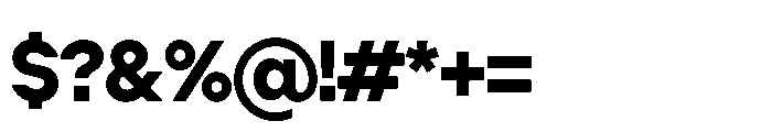 Cluster Tight Bold Font OTHER CHARS