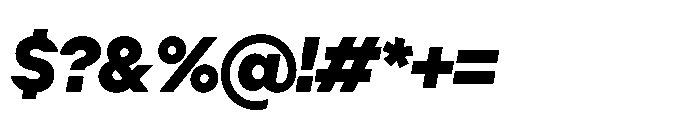 Cluster Tight Extrabold Italic Font OTHER CHARS