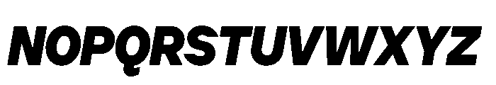Cluster Tight Extrabold Italic Font UPPERCASE