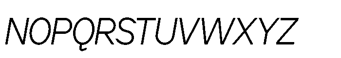 Cluster Tight Extralight Italic Font UPPERCASE