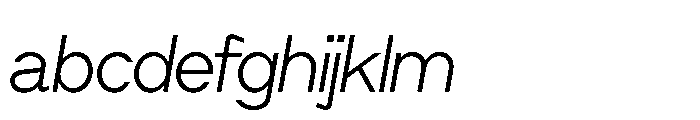 Cluster Tight Extralight Italic FONT