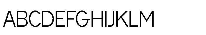 Cluster Tight Extralight Font UPPERCASE